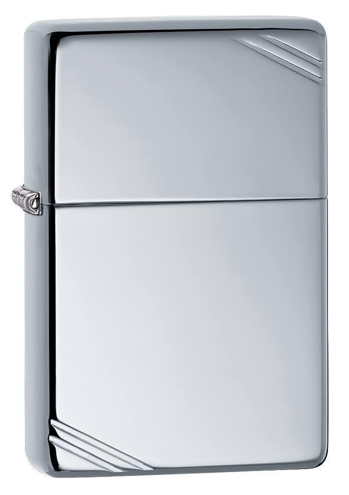 Zippo Lighter - Vintage High Polish Chrome - Lighter USA