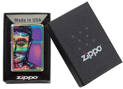 Zippo Lighter - Bright Buddha Design