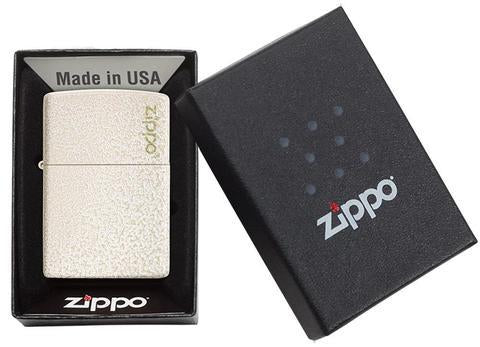Zippo Lighter - Classic Mercury Glass Zippo Logo