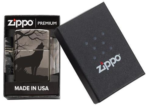 Zippo Lighter - Wolves Design - Lighter USA