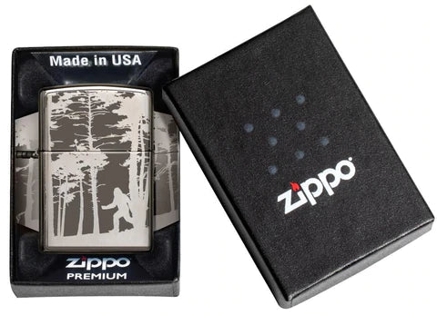 Zippo Lighter - Sasquatch in the Woods Zippo Lighter - Sasquatch in the Woods Zippo - Lighter USA