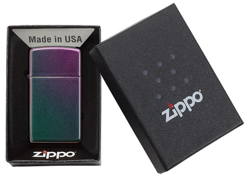 Zippo Lighter - Slim Iridescent Zippo Lighter - Slim Iridescent Zippo - Lighter USA