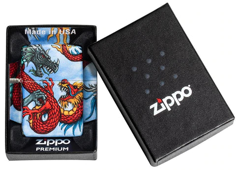 Zippo Lighter - Dragon Over Land and Sky Zippo Lighter - Dragon Over Land and Sky Zippo - Lighter USA