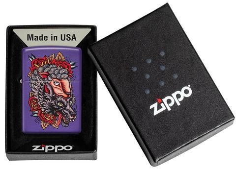 Zippo Lighter - Wolf in Sheep Clothing - Lighter USA