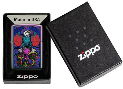 Zippo Lighter - Eagle, Snake, Skull Design - Lighter USA
