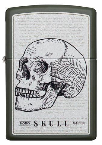 Zippo Lighter - Homo Sapien Skull - Lighter USA