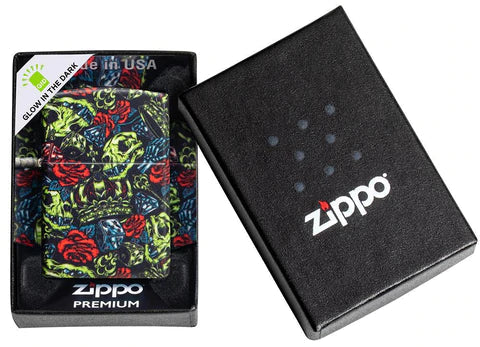 Zippo Lighter - Skull Crown Zippo Lighter - Skull Crown Zippo - Lighter USA