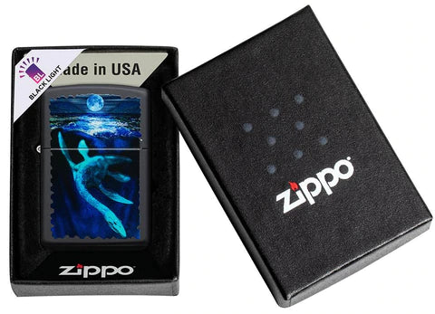 Zippo Lighter - Black Light Loch Ness Zippo Lighter - Black Light Loch Ness Zippo - Lighter USA