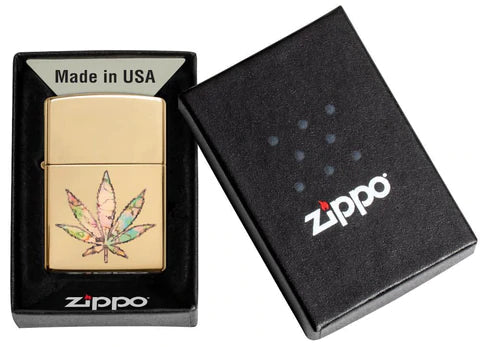 Zippo Lighter - Pot Leaf Fusion Design Zippo Lighter - Pot Leaf Fusion Design Zippo - Lighter USA