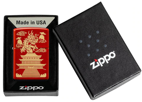 Zippo Lighter - Chinese Towering Dragon Zippo Lighter - Chinese Towering Dragon Zippo - Lighter USA
