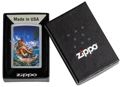Zippo Lighter - Rick Rietveld Mermaid Zippo Lighter - Rick Rietveld Mermaid Zippo - Lighter USA
