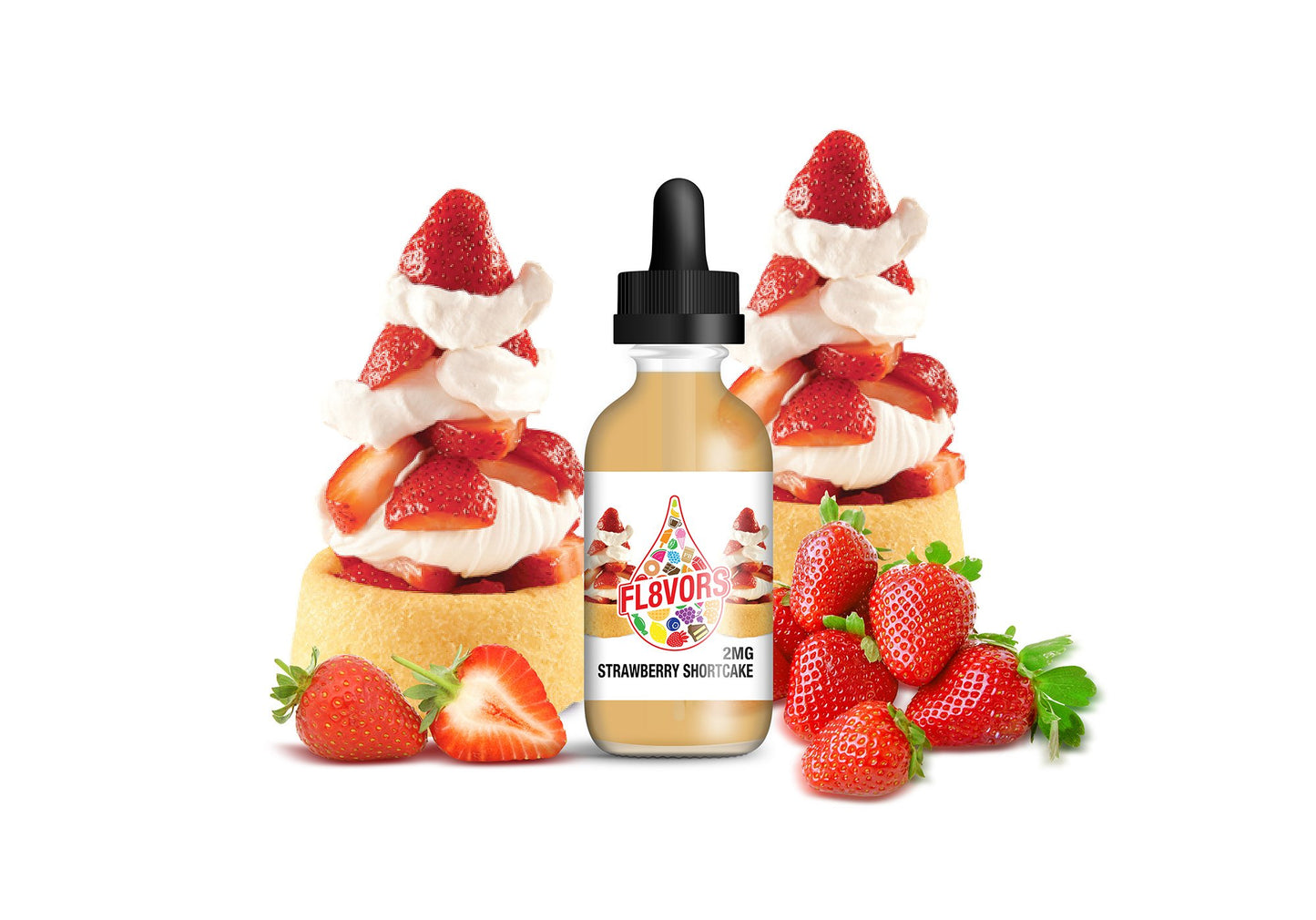 FL8VORS 60ml Vape Juice - Strawberry Shortcake