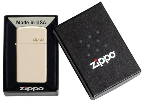 Zippo Lighter - Slim Flat Sand w/ Zippo Logo Zippo Lighter - Slim Flat Sand w/ Zippo Logo Zippo - Lighter USA