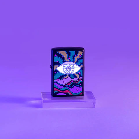 Zippo Lighter - Black Light Eye Design Zippo Lighter - Black Light Eye Design Zippo - Lighter USA