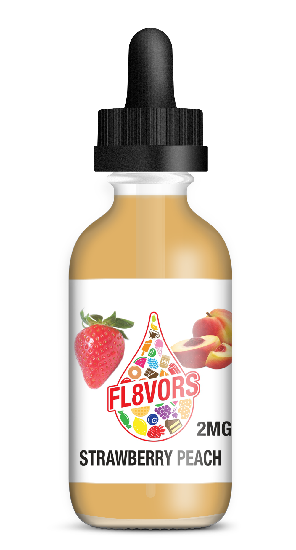 FL8VORS 60ml Vape Juice - Strawberry Peach