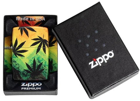 Zippo Lighter - Floating Cannabis Zippo Lighter - Floating Cannabis Zippo - Lighter USA