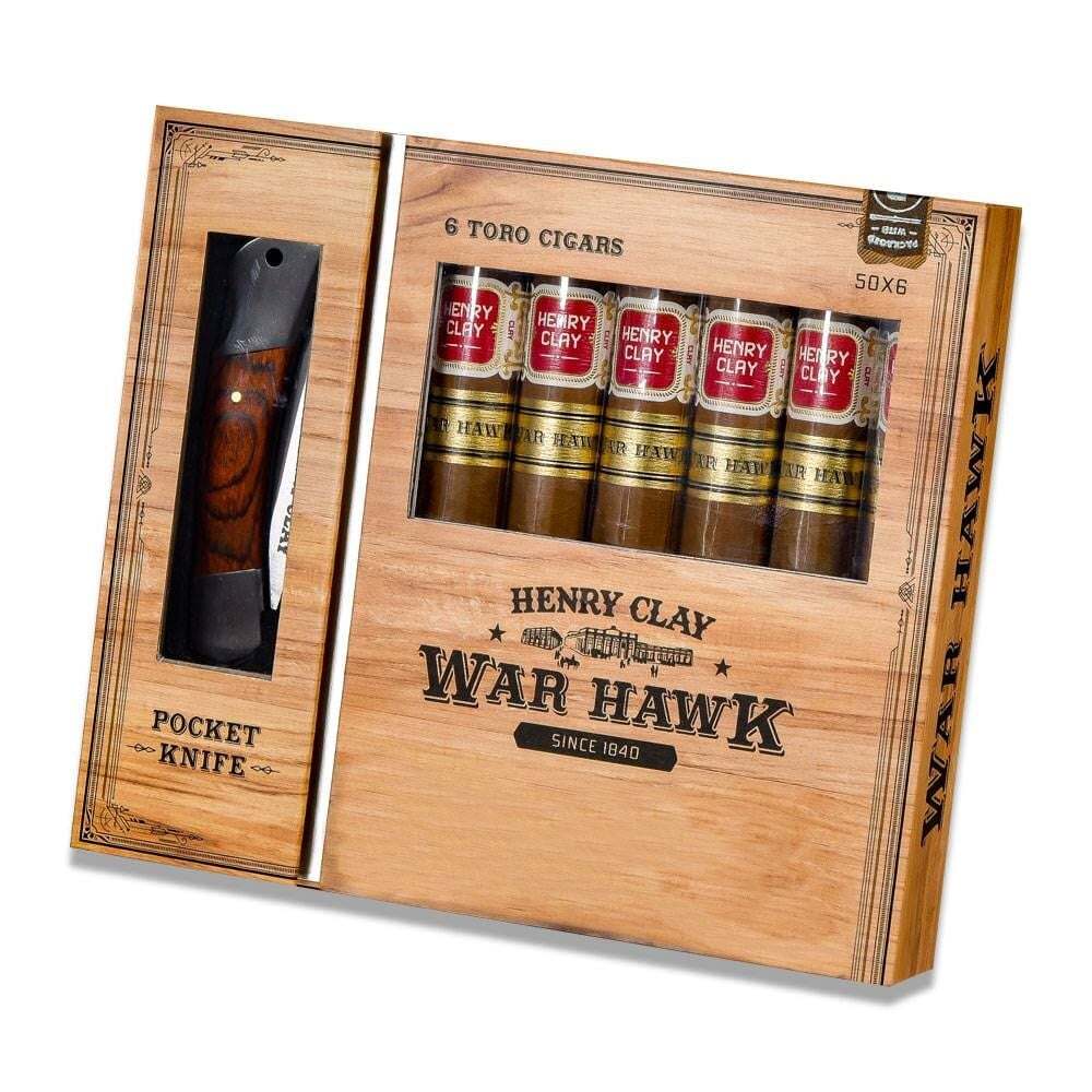 Henry Clay War Hawk Toro 6pk & Knife Gift Set