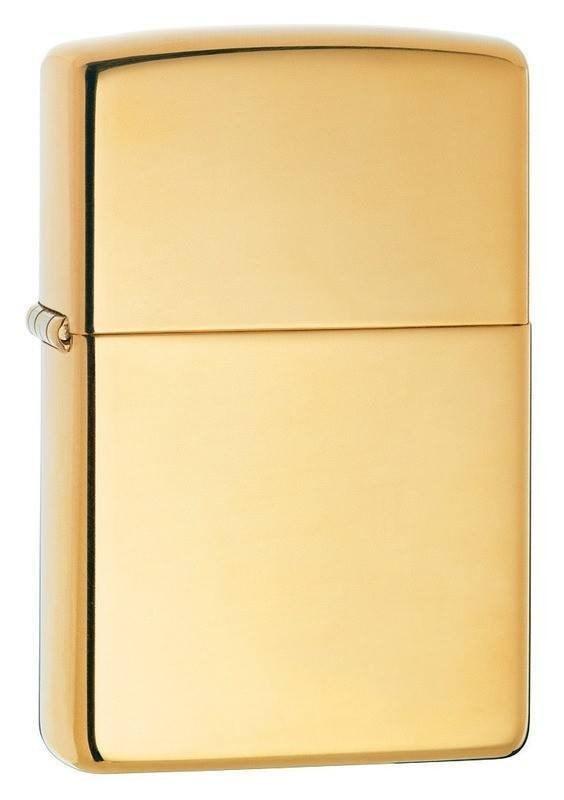 Zippo Lighter - Armor High Polish Brass - Lighter USA