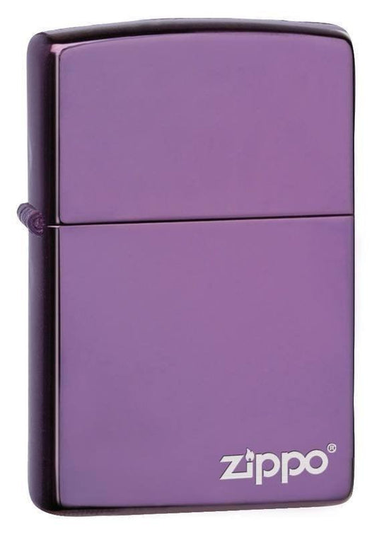 Zippo Lighter - Abyss Purple with Zippo Logo - Lighter USA