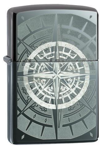 Zippo Lighter - Compass Black Ice - Lighter USA