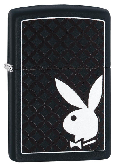 Zippo Lighter - Playboy Black Matte - Lighter USA