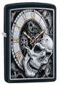 Zippo Lighter - Skull Clock Design - Lighter USA