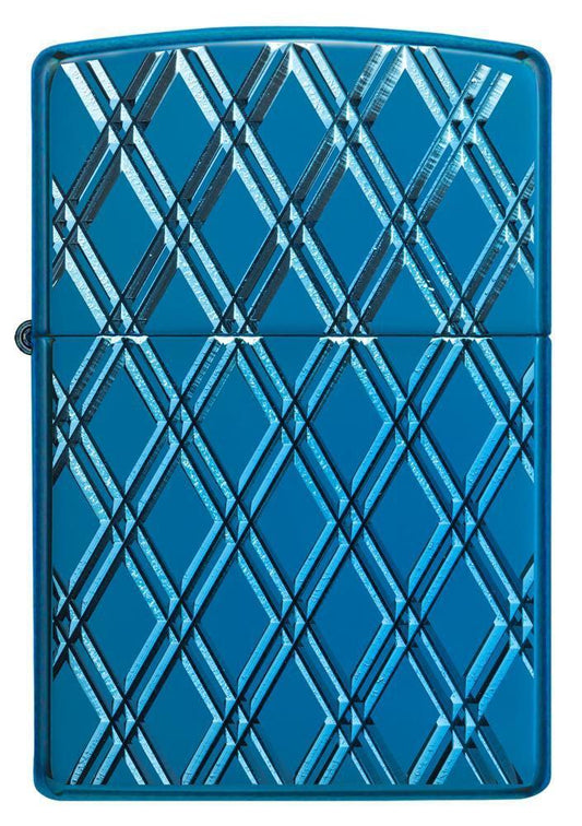 Zippo Lighter - Armor® High Polish Blue Diamonds - Lighter USA