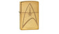 Zippo Lighter - Star Trek Command Uniform Brushed Brass - Lighter USA