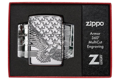 Zippo Lighter - Patriotic Design - Lighter USA