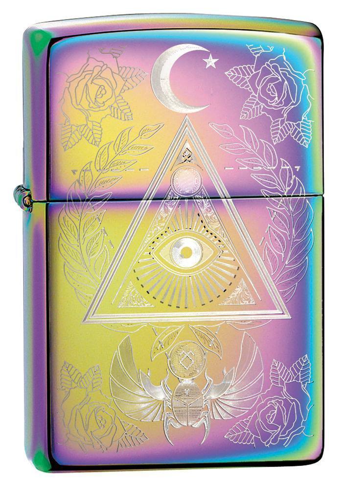 Zippo Lighter - Eye of Providence Multi Color - Lighter USA