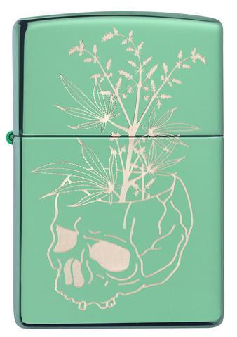 Zippo Lighter -Botanical Skull Design - Lighter USA