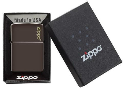 Zippo Lighter - Classic Brown Zippo Logo