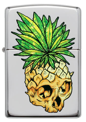 Zippo Lighter - Leaf Skull Pineapple Design Zippo Lighter - Leaf Skull Pineapple Design Zippo - Lighter USA