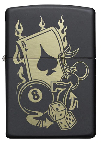 Zippo Lighter - Gambling w/ Luck Zippo Lighter - Gambling w/ Luck Zippo - Lighter USA