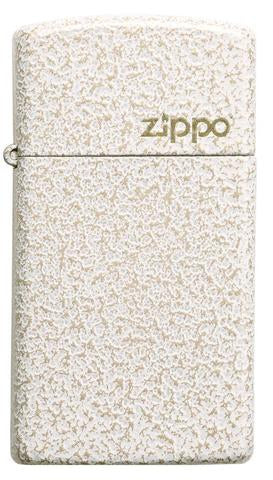 Zippo Lighter - Slim® Mercury Glass Zippo Logo