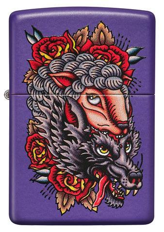 Zippo Lighter - Wolf in Sheep Clothing - Lighter USA