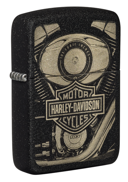 Zippo Lighter - Black Crackle Harley - Davidson®