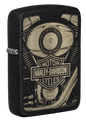 Zippo Lighter - Black Crackle Harley - Davidson®