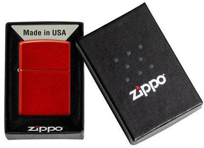 Zippo Lighter - Classic Metallic Red