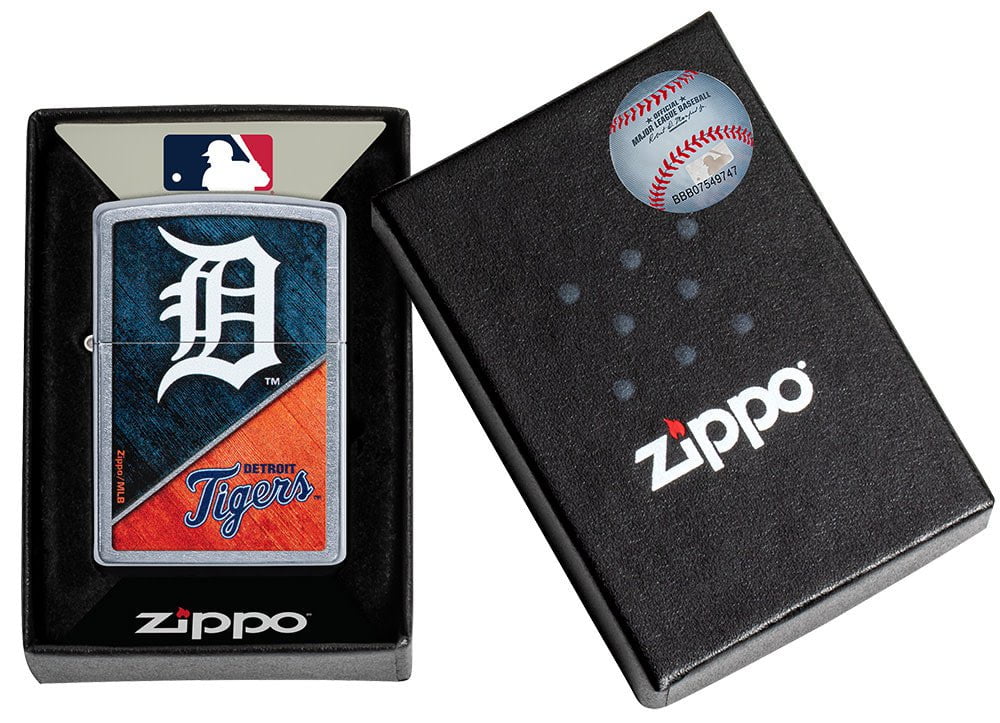 Zippo Lighter - MLB Detroit Tigers Street Chrome Zippo Lighter - MLB Detroit Tigers Street Chrome Zippo - Lighter USA