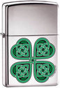 Zippo Lighter - Celtic 4 Leaf Clover - Lighter USA