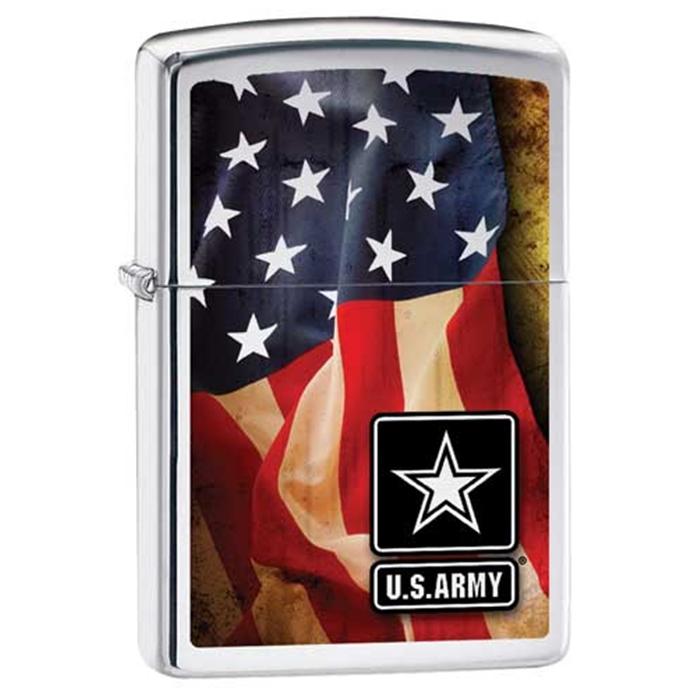 Zippo Lighter - US Army Flag - Lighter USA