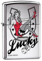 Zippo Lighter - Lucky Pinup - Lighter USA