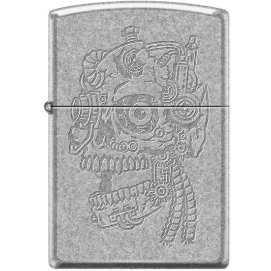 Zippo Lighter -Steampunk Skull-Etched - Lighter USA