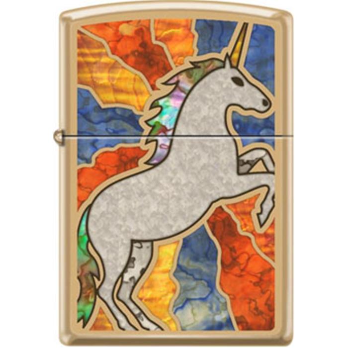 Zippo Lighter - Fuzion Unicorn - Lighter USA