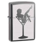 Zippo Lighter - Lady in Cocktail Glass Black Ice - Lighter USA