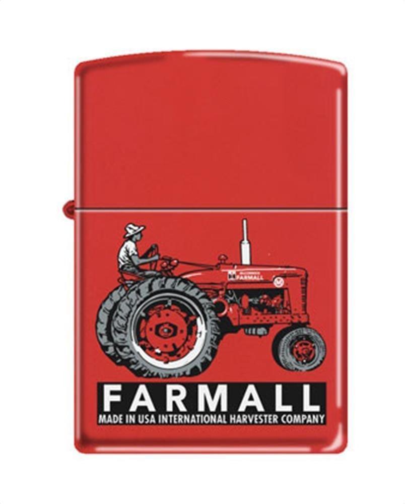 Zippo Lighter - Farmall Super M Red Matte - Lighter USA