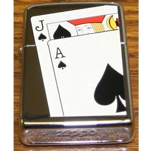 Zippo Lighter - Black Jack - Lighter USA