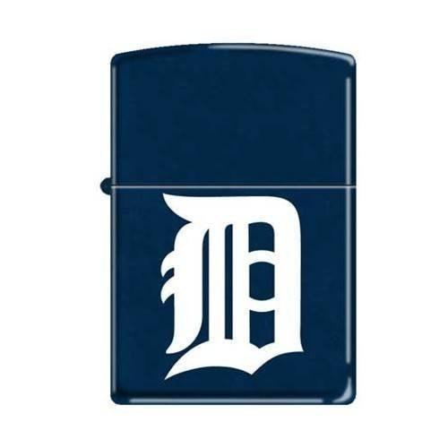 Zippo Lighter - Detroit D Blue Matte - Lighter USA