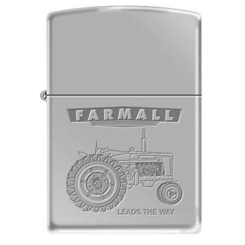 Zippo Lighter - Farmall - Leads The Way - High Polish Chrome - Lighter USA